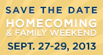 Homecoming 2013 - Save the Date!
